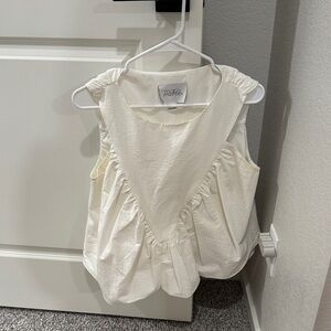 White Sleeveless Top by Mare Mare